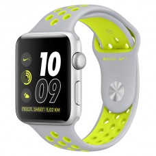 Смарт-часы Apple Watch Nike+ 42mm Silver Al/Volt (MNYQ2RU/A)